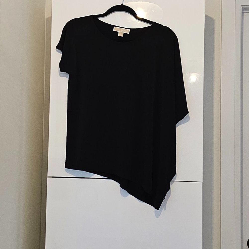 Michael Kors Black Asymmetrical Top